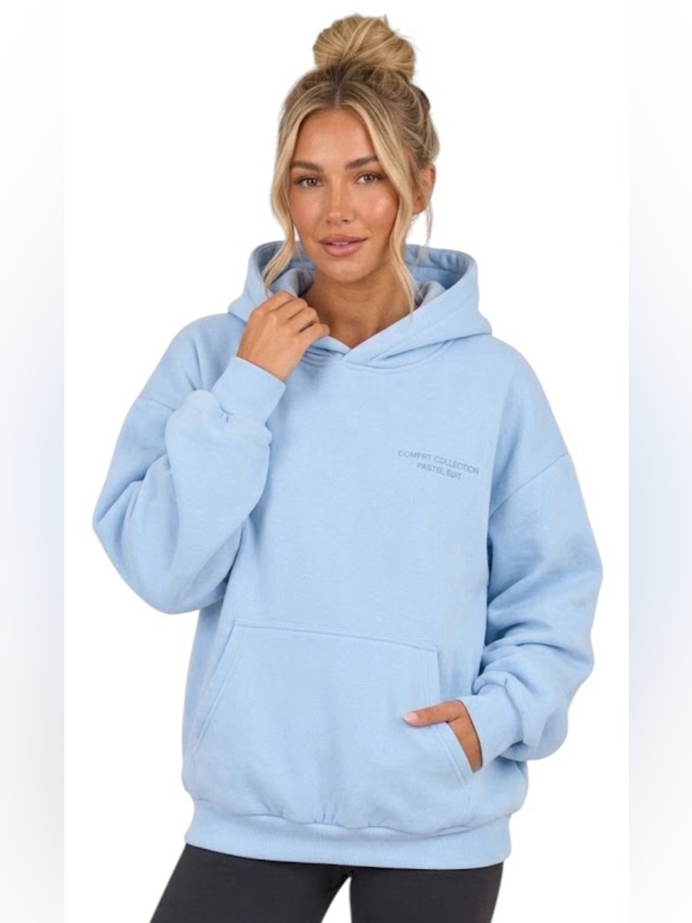 COMFRT Pastel Hoodie Mega Limited Edition Baby Blue Size XL Heavy CloudTouch